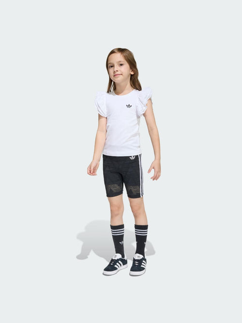 C SHORT TEE SET     WHITE/BLACK 