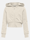ONLY KIDS KOGBELLA LIFE L/S ZIP HOOD SHORT UB SWT