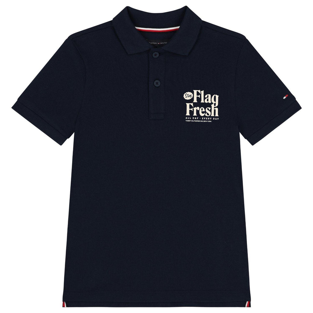 FLAG FUN REG POLO SS KB0KB09595/C1G TOMMY HILFIGER