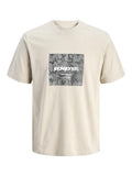 JACK AND JONES JCOTARMAC CAMO FRONT TEE SS CREW NECK