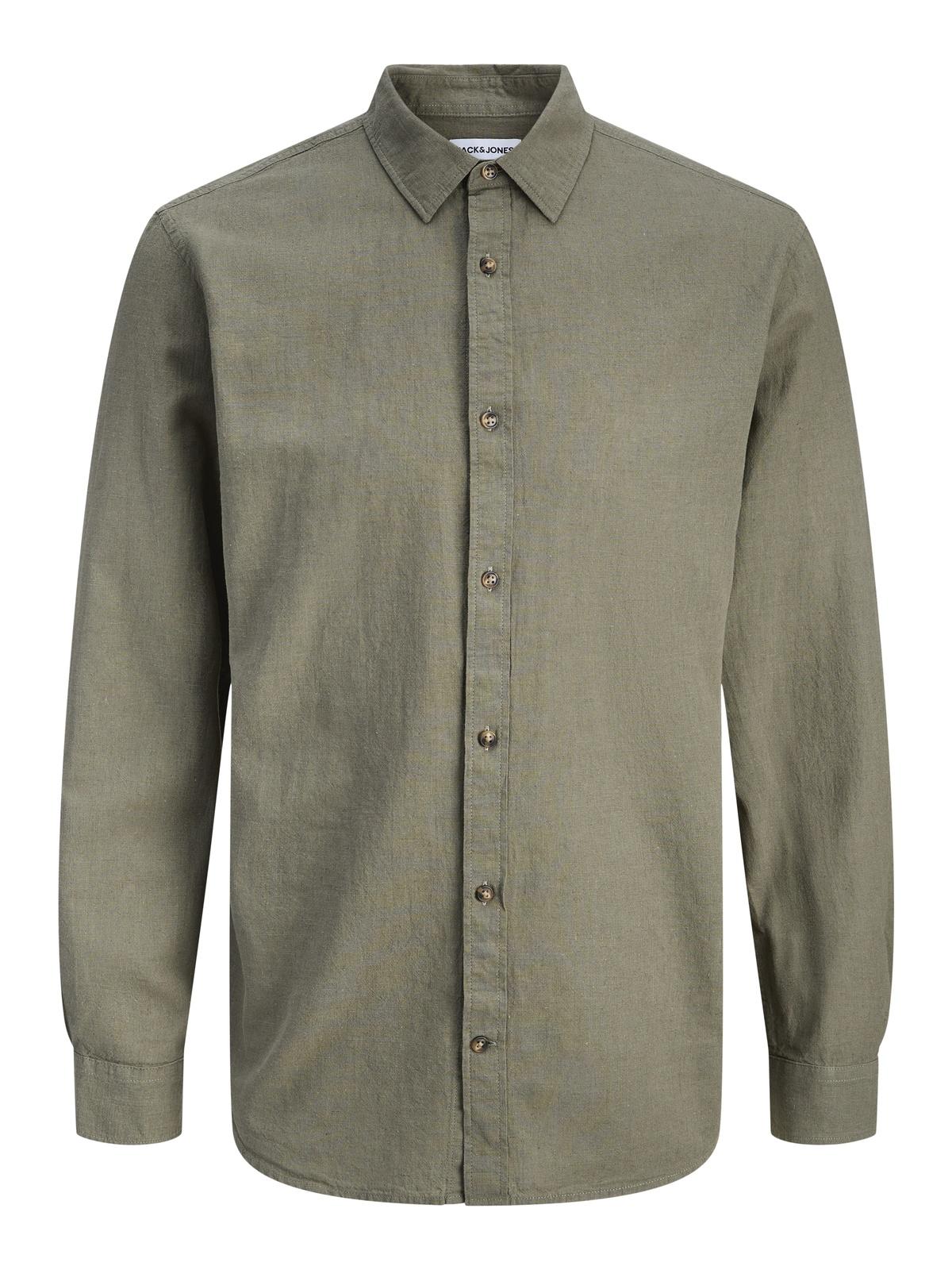 JJESUMMER LINEN BLEND SHIRT L/S SN 