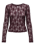 ONLY ONLALBA L/S LACE TOP JRS