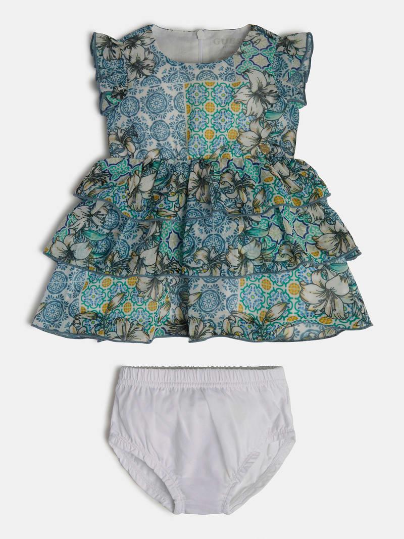 SET CHIFFON SL DRESS+PANTIES 