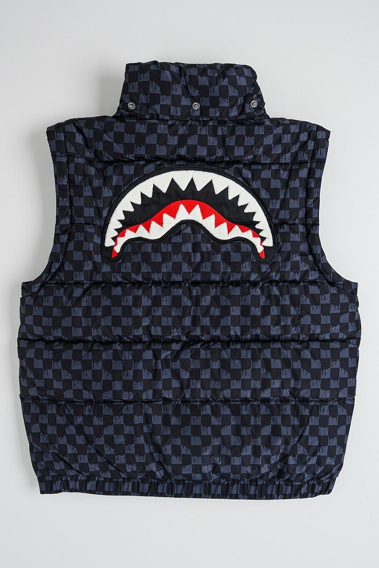 DRIP CHECK DETACH SLEEVE DOWN JKT J SPY1300/GREY SPRAYGROUND