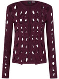 PINKO CARLTON CARDIGAN TRECCE E TRAF