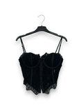 LOVEme Corsetto in pizzo con zip sulla schiena