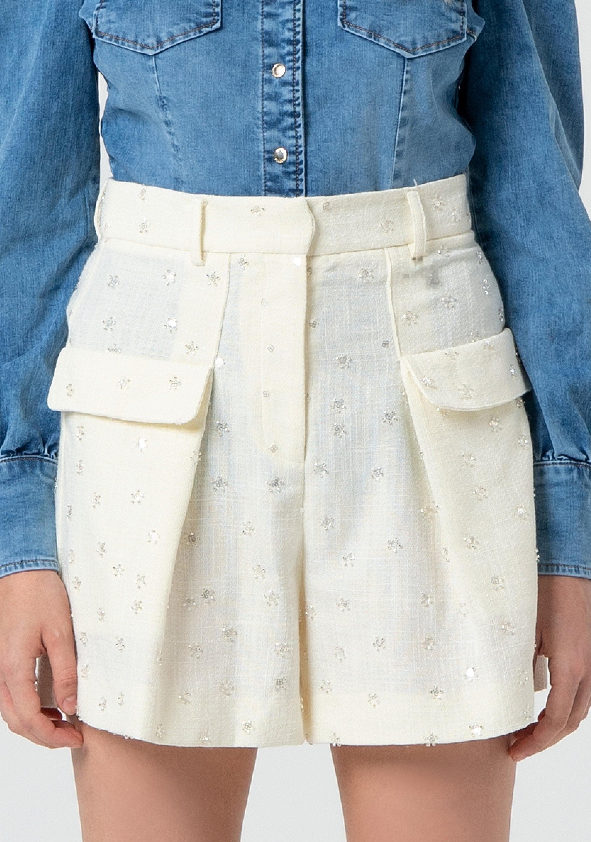 BERMUDA SHORTS PANT CREAM 