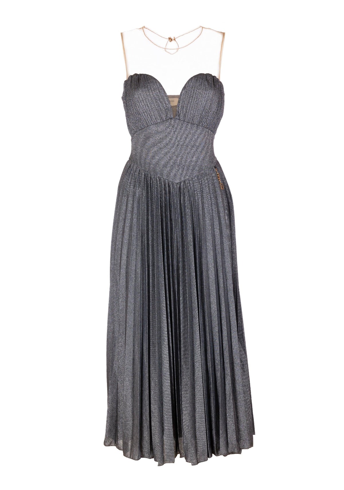 MIDI DRESS SILVER 