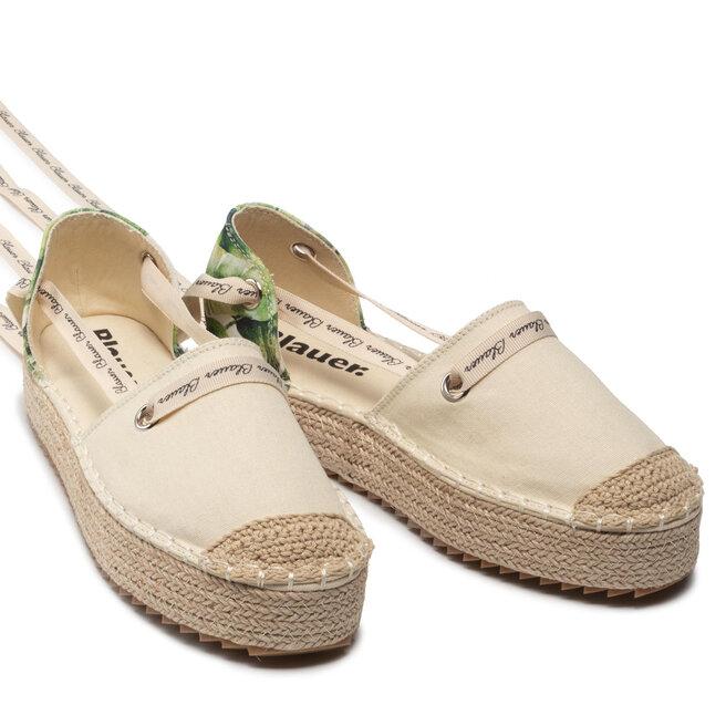 SPRING02 S2SPRING02/FAN/CREAM/PALM BLAUER