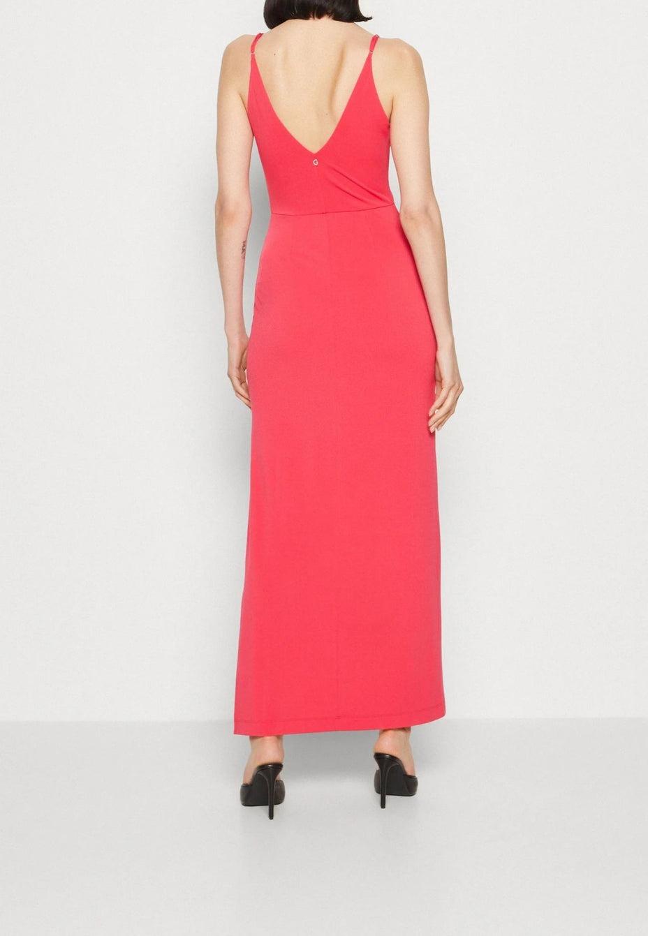 MICRO STRAPS RAMSHA LONG DRESS 