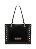 BORSA PU NERO+BORCHIE 
