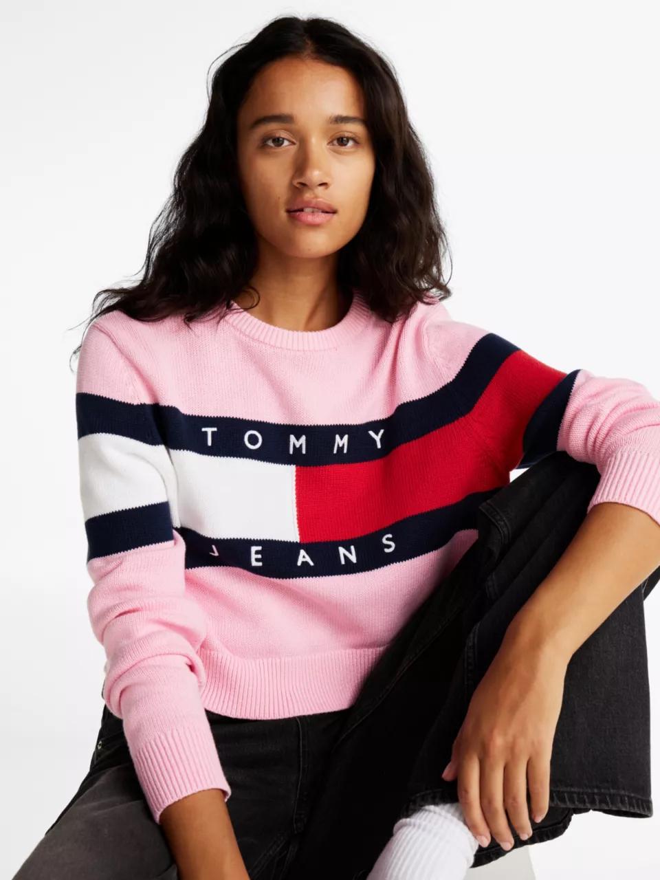 TJW CENTER FLAG SWEA DW0DW19335/TPF TOMMY JEANS