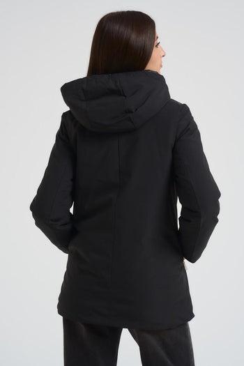 GIUBBINO MIDI NYLON MW9640014/NERO MARKUP