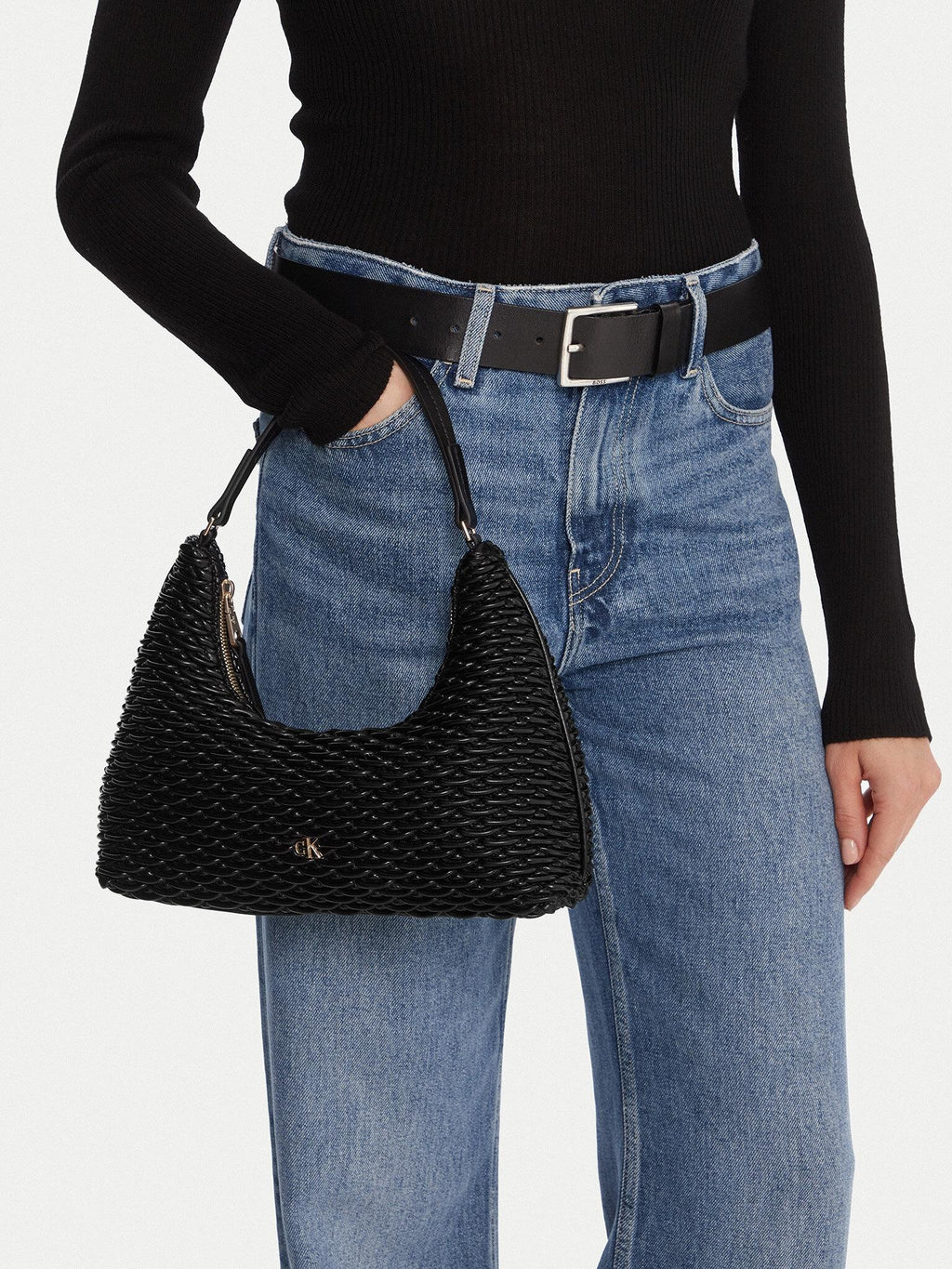 PLEATED SHOU?LDER BAG 