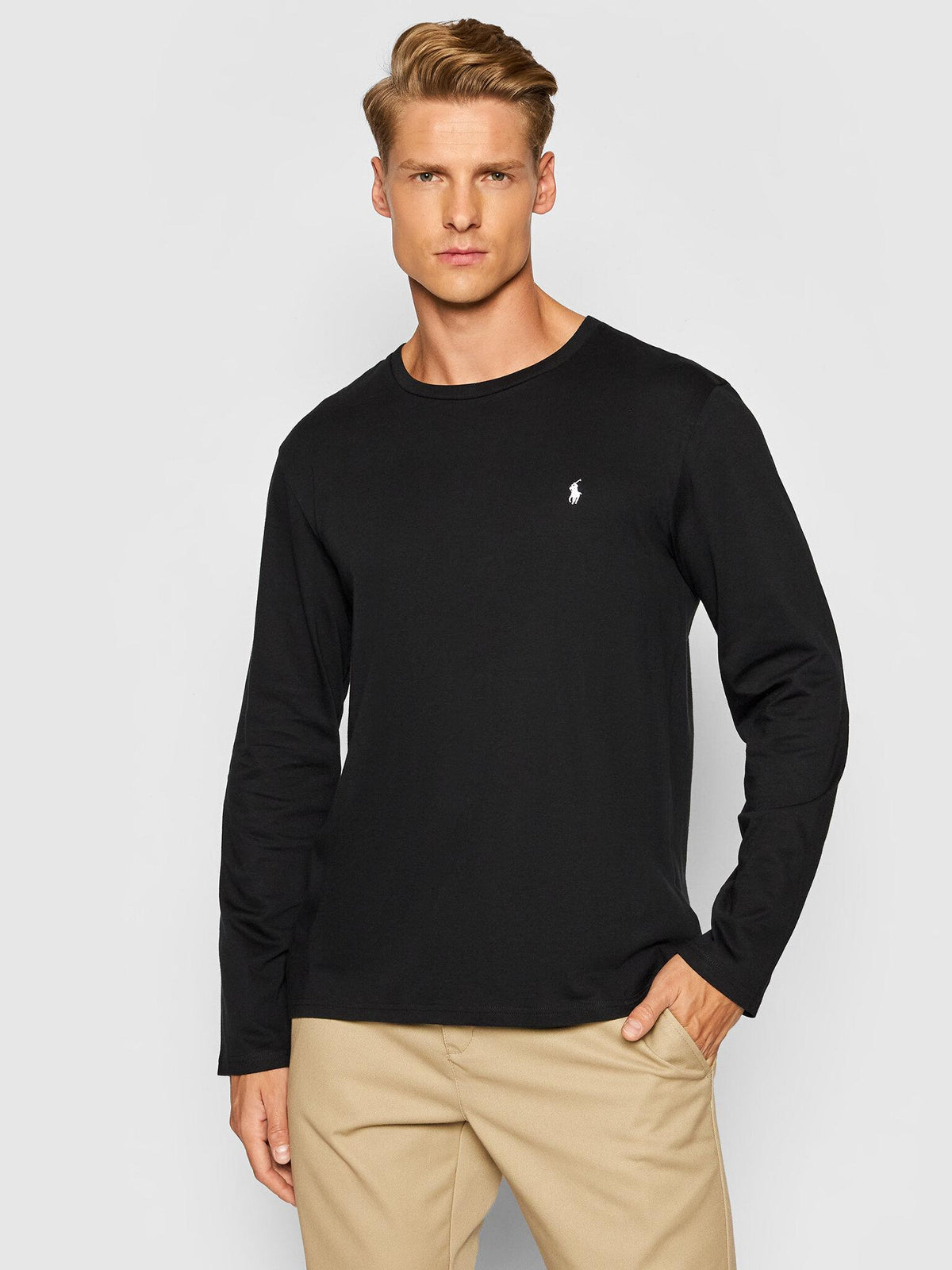 L/S CREW-SLEEP-TOP 714844759/0001 RALPH LAUREN