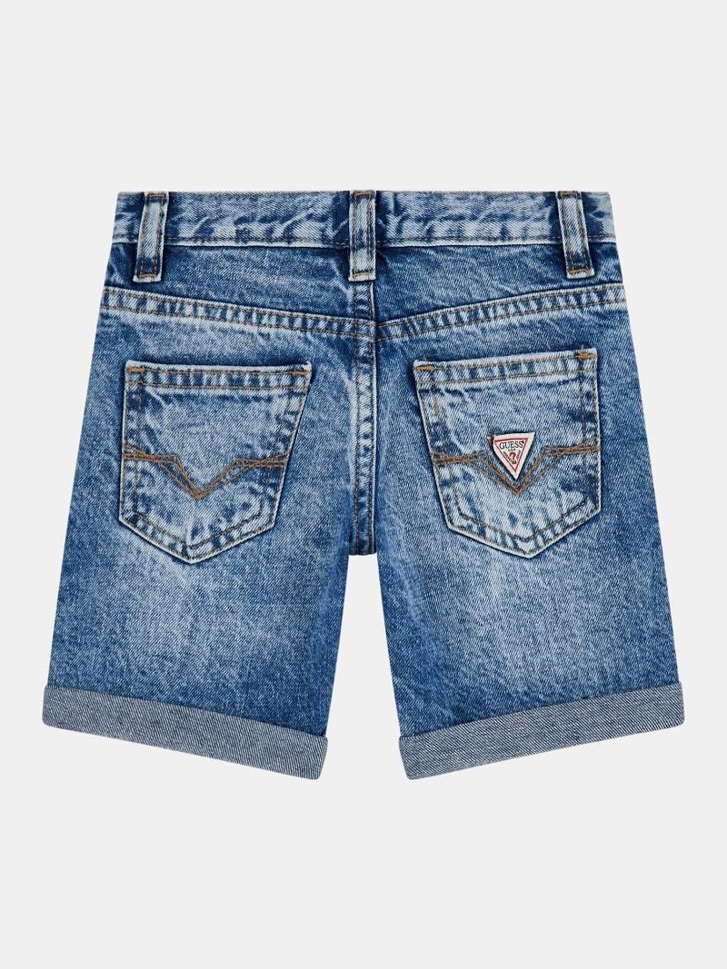 DENIM LINEN SHORTS 