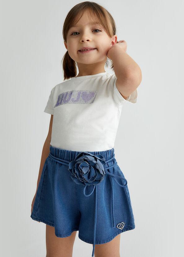 PANT.DENIM SHORT C/CINT.FIORE 