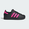 SUPERSTAR II J      CBLACK/LUCPNK/CBLACK 