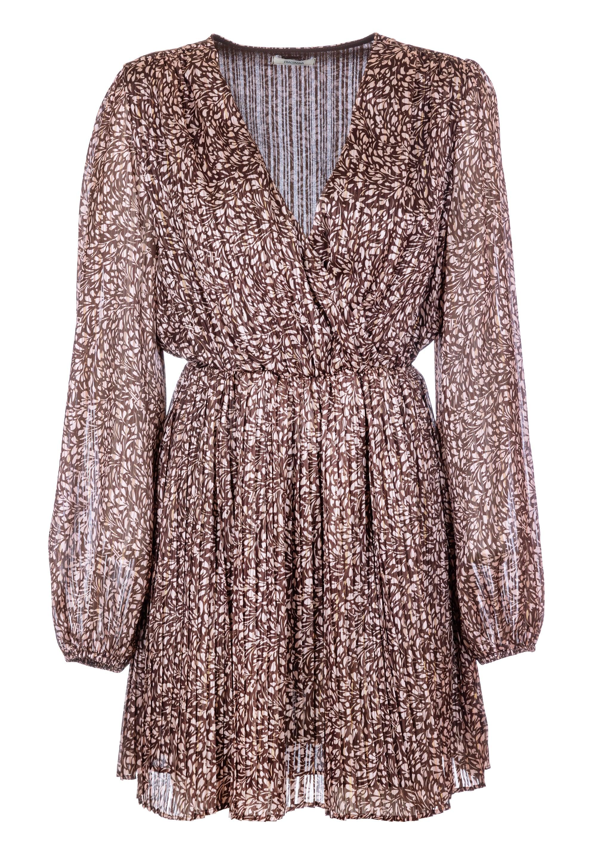SHORT DRESS PRINT BROWNPOWDER FR23WD1012W652R8/R66 FRACOMINA