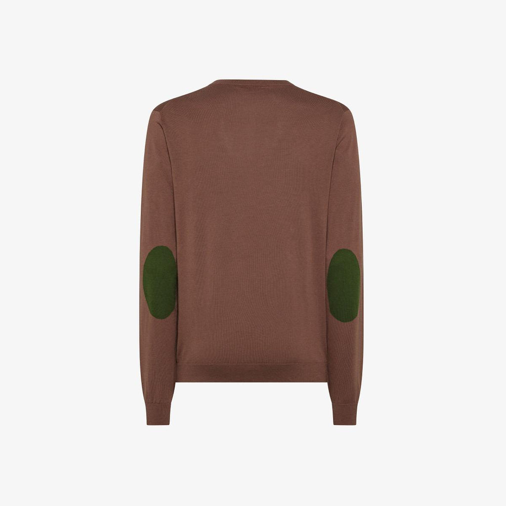 SWEATER ELBOW CONTRAST COLOR 