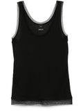 PINKO CLARK CANOTTA COSTINA VELO CON