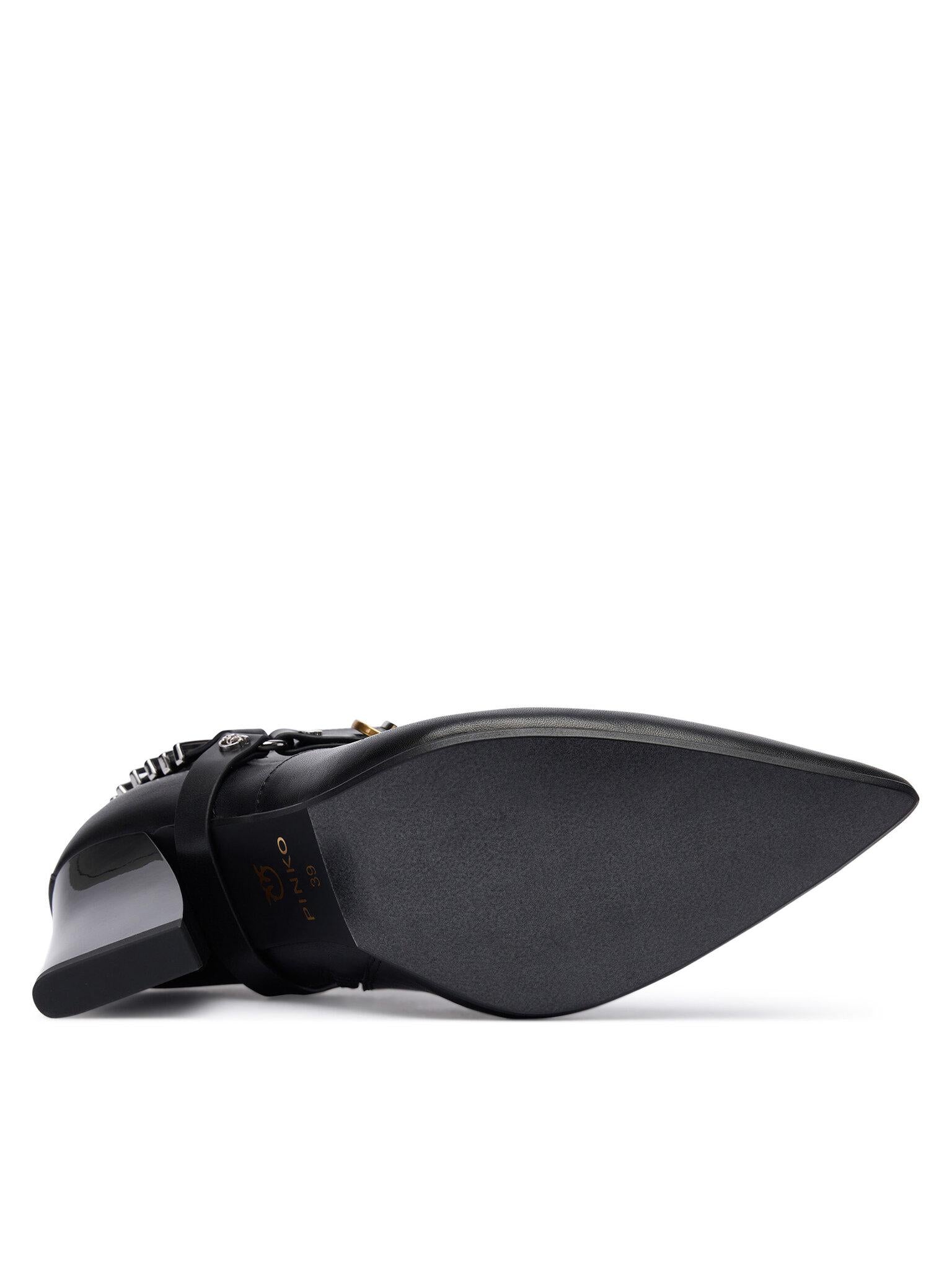 VIOLA 02 - ANKLE BOOT CALF LEATHER SD0417P001/Z99 PINKO