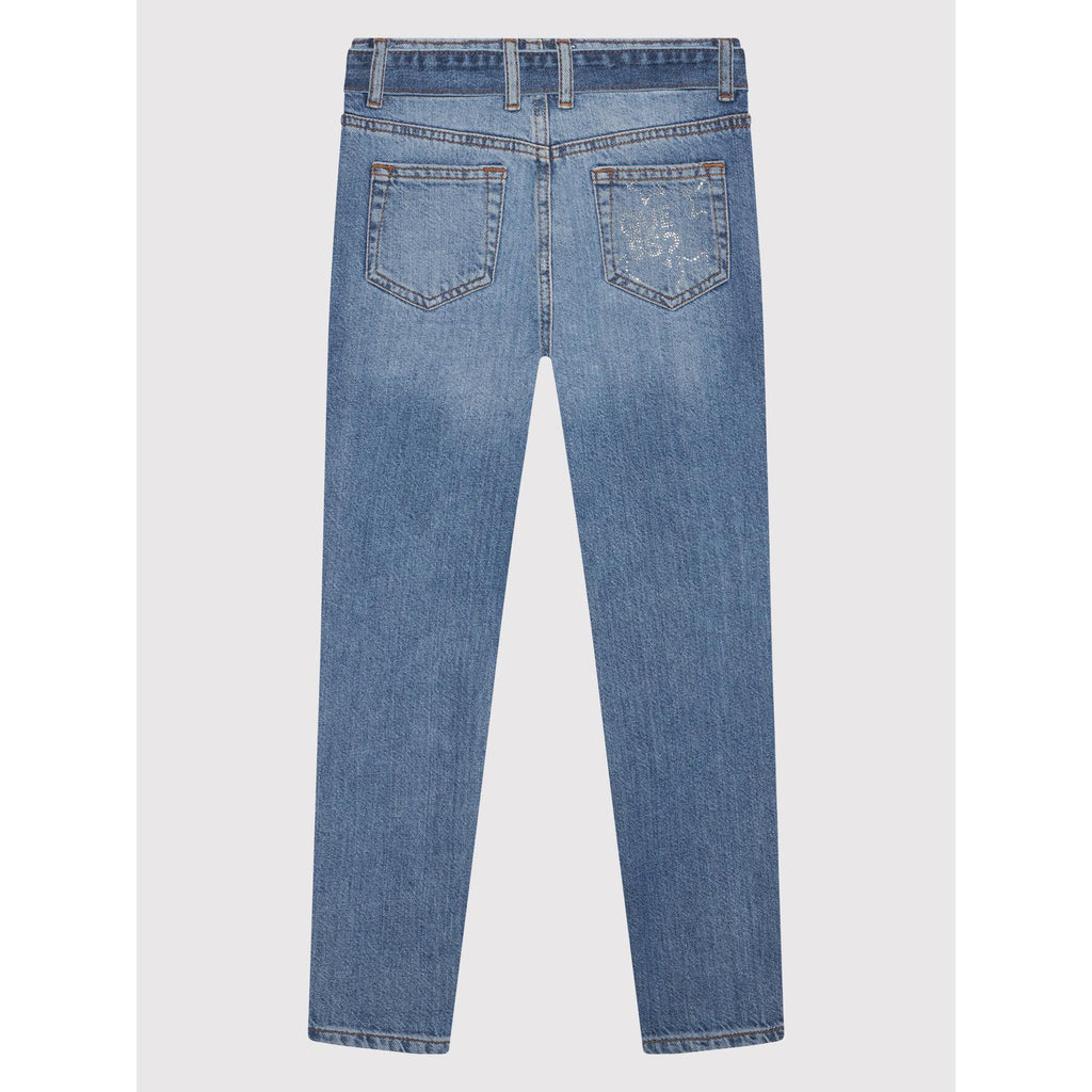 DENIM PAPER BAG PANTS 