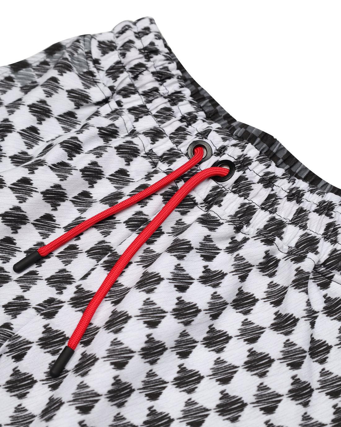 CHECKERED SKETCH SHORTS 