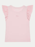 GUESS SS T-SHIRT W/CHIFFON