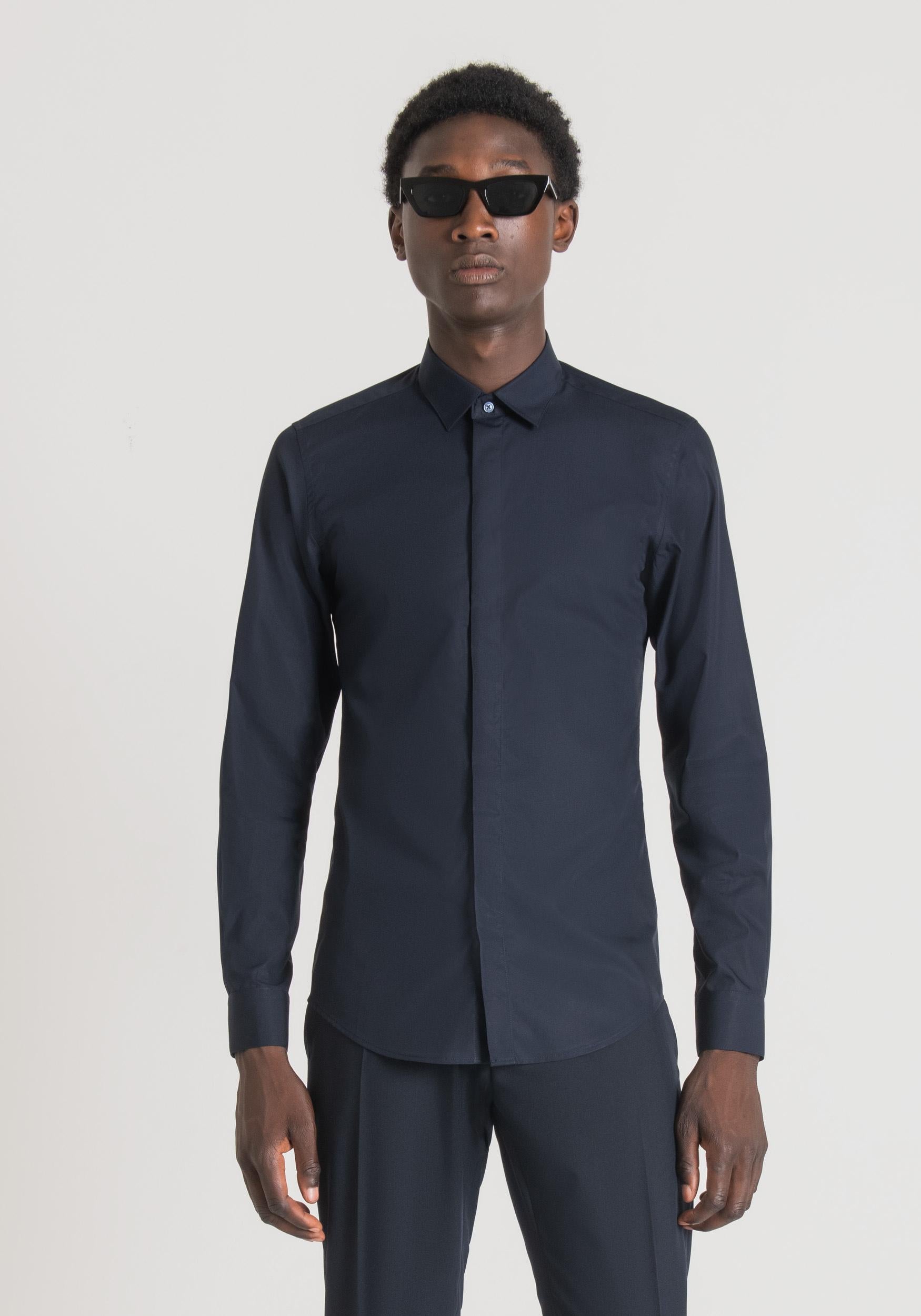 CAMICIA LONDON SLIM FIT IN COT 
