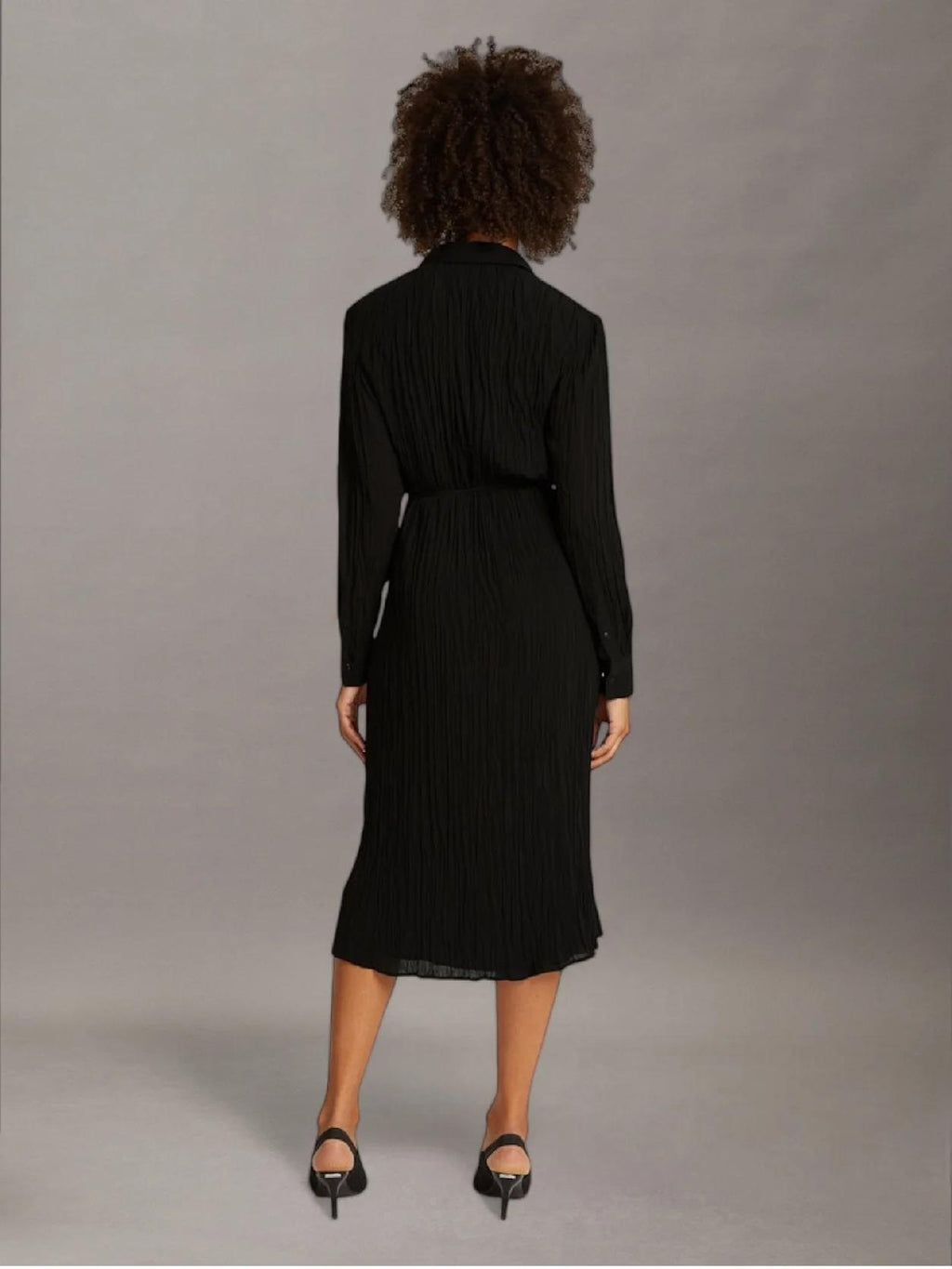 PLEATED LS MIDI SHIR K20K208088/BEH CALVIN KLEIN