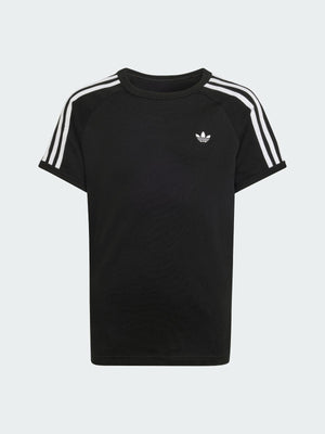 ADIDAS ORIGINALS 3 STRIPE TEE        BLACK/WHITE