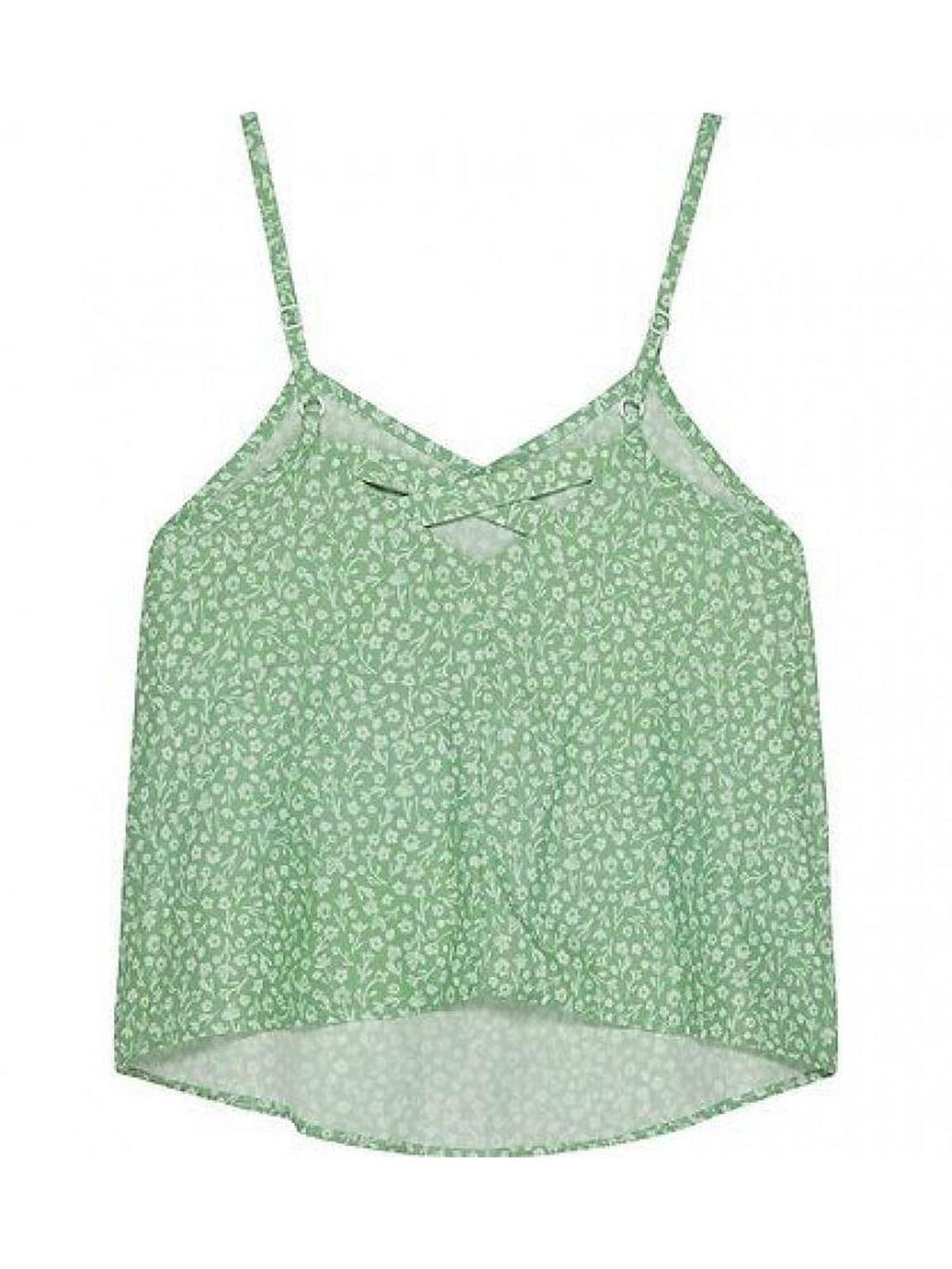 FLOWER AOP STRAP TOP 
