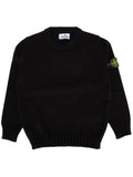 Maglione Girocollo In Cotone Bianco 8116515A2/V0020 STONE ISLAND JUNIOR