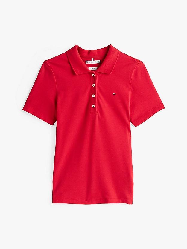 1985 SLIM PIQUE POLO WW0WW43225/XLG TOMMY HILFIGER