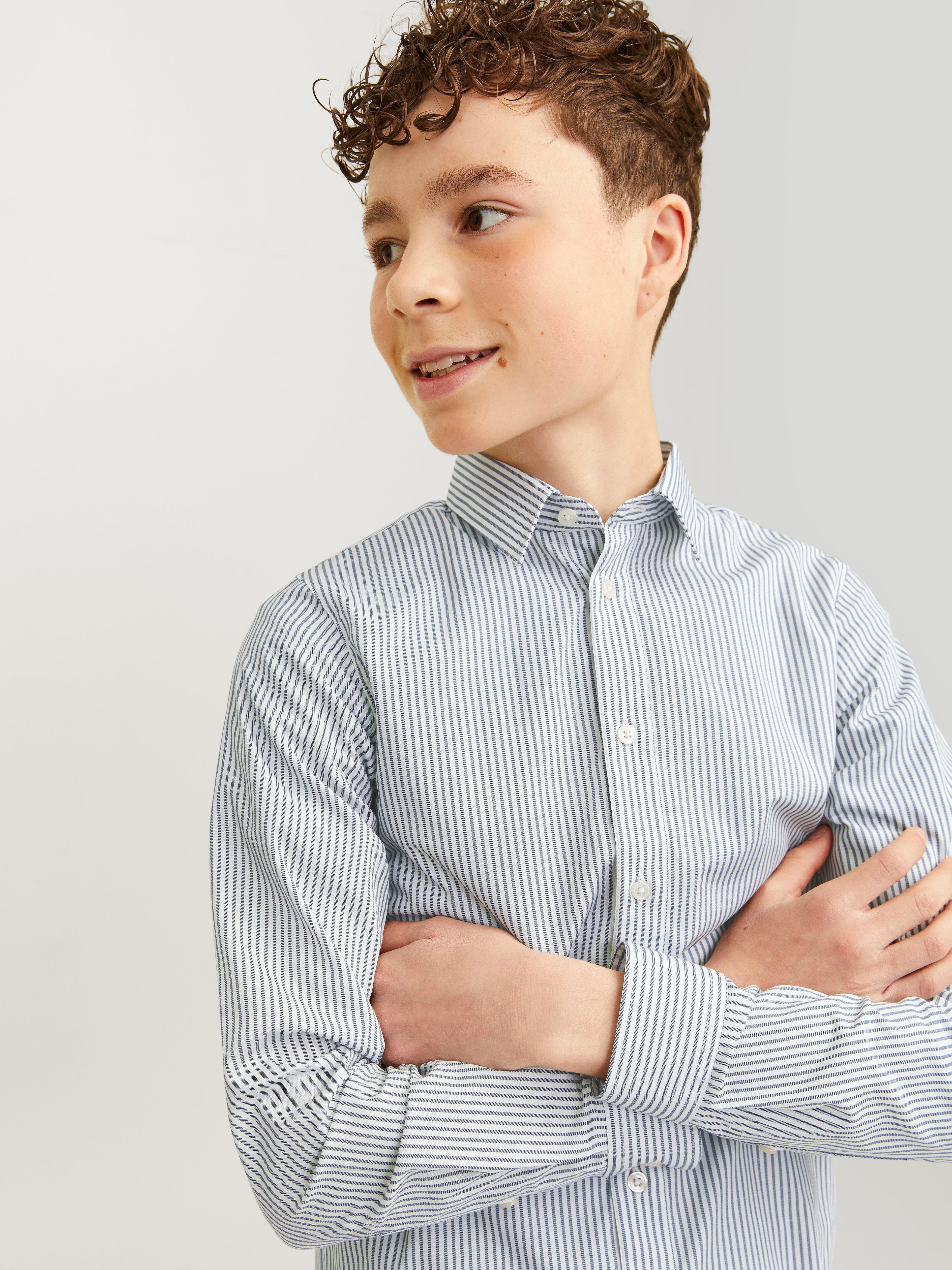 JJJOE PRINT SHIRT LS AW 24 JR 