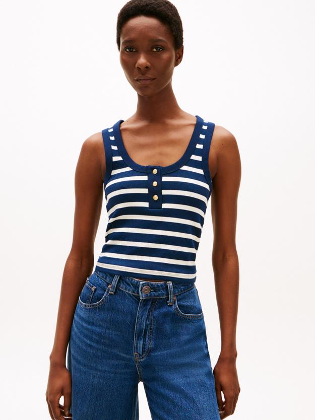 SLIM HENLEY GB SCOOP WW0WW43920/0A4 TOMMY HILFIGER