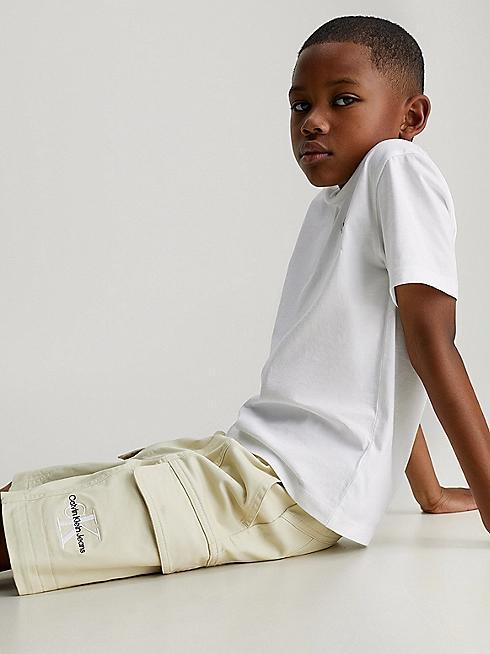SATEEN CARGO SHORTS 
