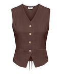 ONLY ONLITA S/L LINEN LOOK WAISTCOAT TLR