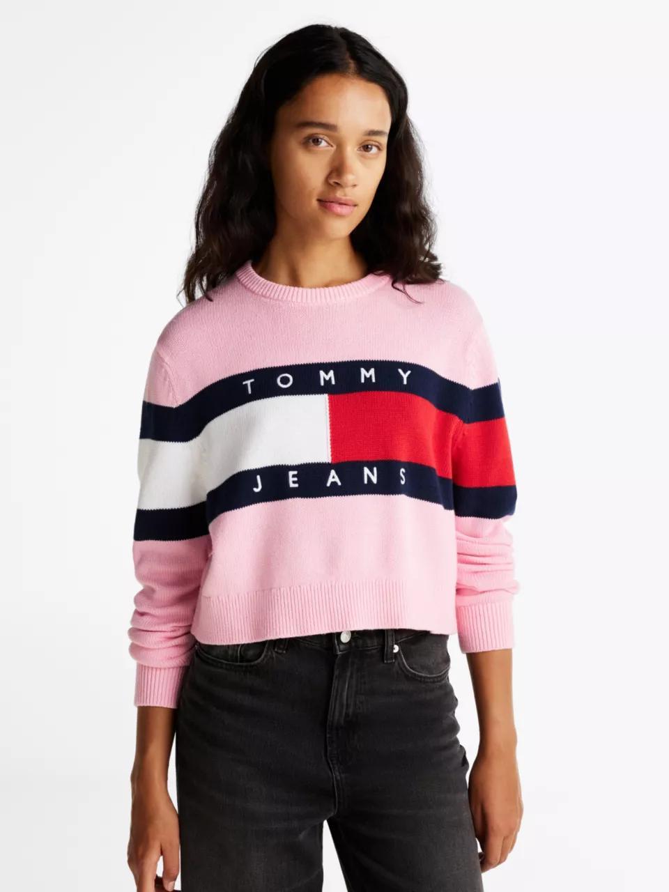TJW CENTER FLAG SWEA DW0DW19335/TPF TOMMY JEANS