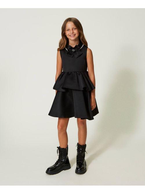 ABITO A BALZE IN DUCHESSE CON DETTAGLIO COLLO 232GJ2213/00006 TWINSET