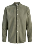JACK AND JONES JJEBREEZE LINEN BLEND BAND SHIRT L/S SN