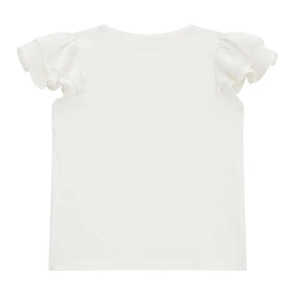 SS T-SHIRT W/CHIFFON 