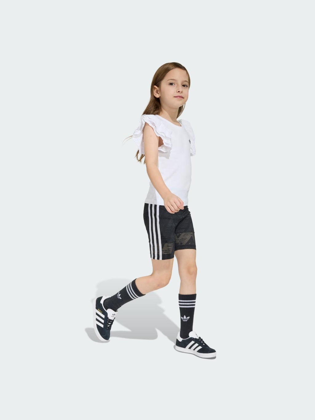 C SHORT TEE SET     WHITE/BLACK 