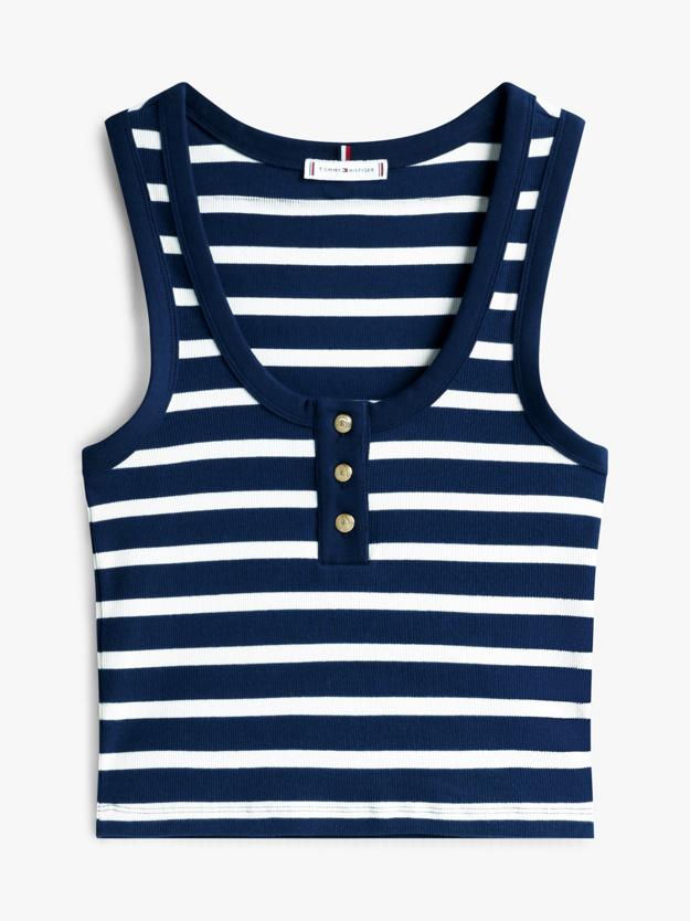 SLIM HENLEY GB SCOOP WW0WW43920/0A4 TOMMY HILFIGER