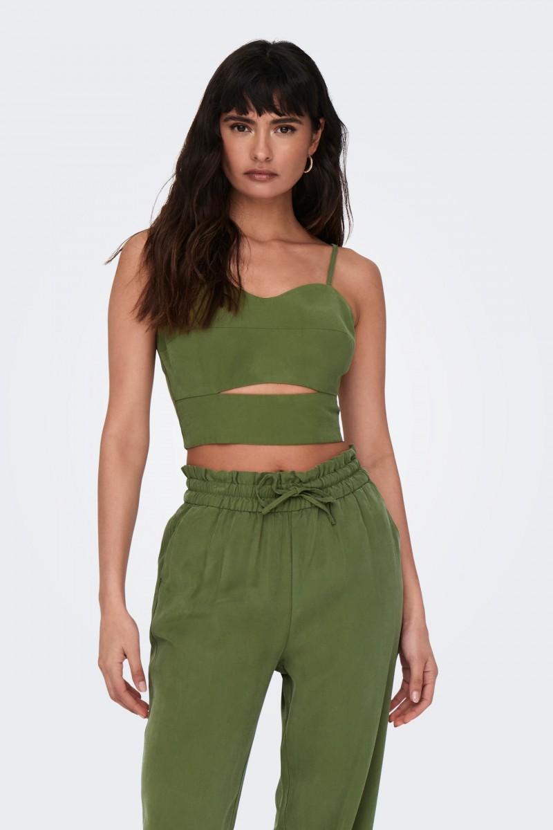 ONLMAGO LIFE STRAP CROP TOP PNT 