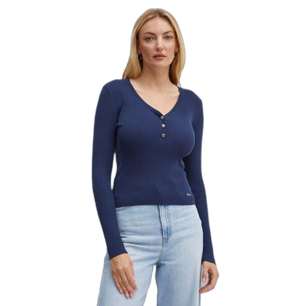 BLAIRE VN LS HENLEY SWTR W4YR16Z2V62/G7JX GUESS