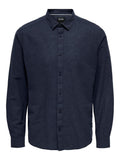 ONLY&SONS ONSCAIDEN LIFE LS SOLID LINEN SHIRT NOOS