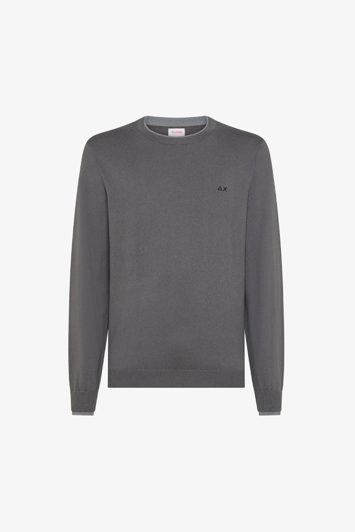 ROUND SWEATER DOUBLE RIB L/S K45141/47 SUN68