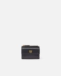 PINKO COMPACT WALLET VITELLO SETA